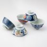 Set de 5 bols à thé japonais en céramique - HASAMI