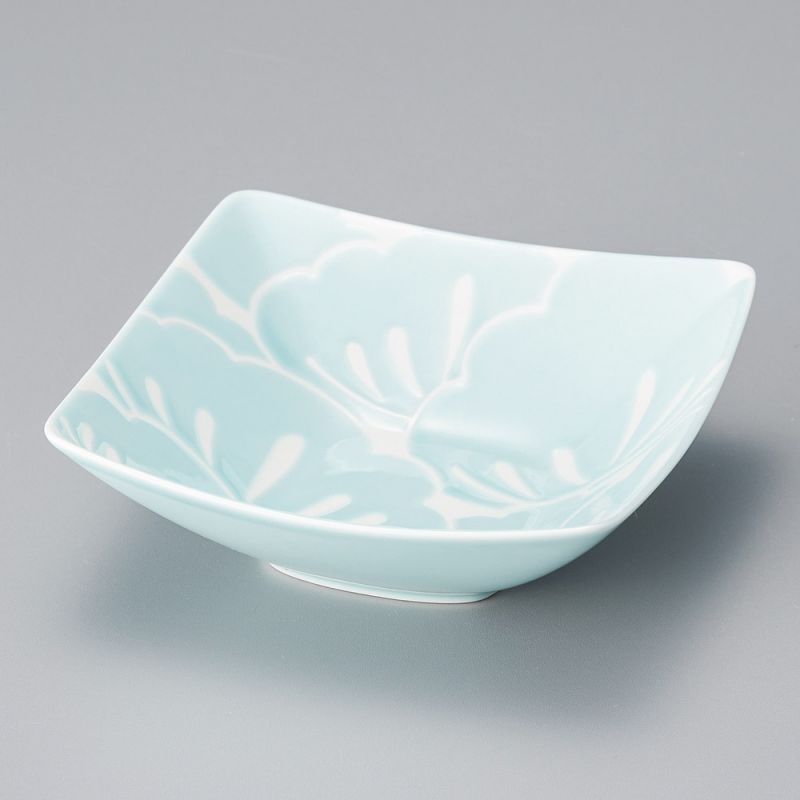 Kleine japanische Keramikschale, blau und weiß - MATSU