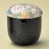 Tasse traditionnelle avec couvercle - CHAWANMUSHI - motif fleurs