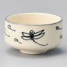 Ciotola giapponese per cerimonia del tè in ceramica, Dragonfly, TOMBO