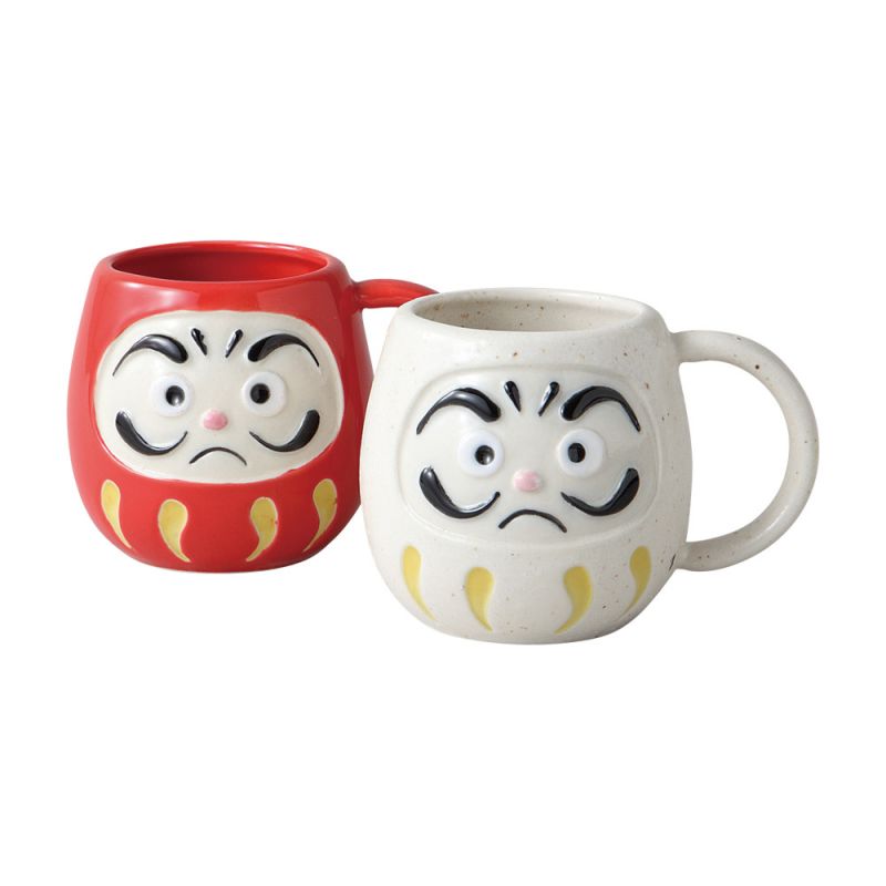 Japanese mug duo Daruma- DARUMA