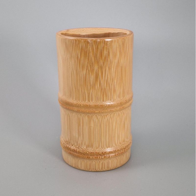 Pot de rangement en bambou, ZUNDO, 7.5x13.5cm