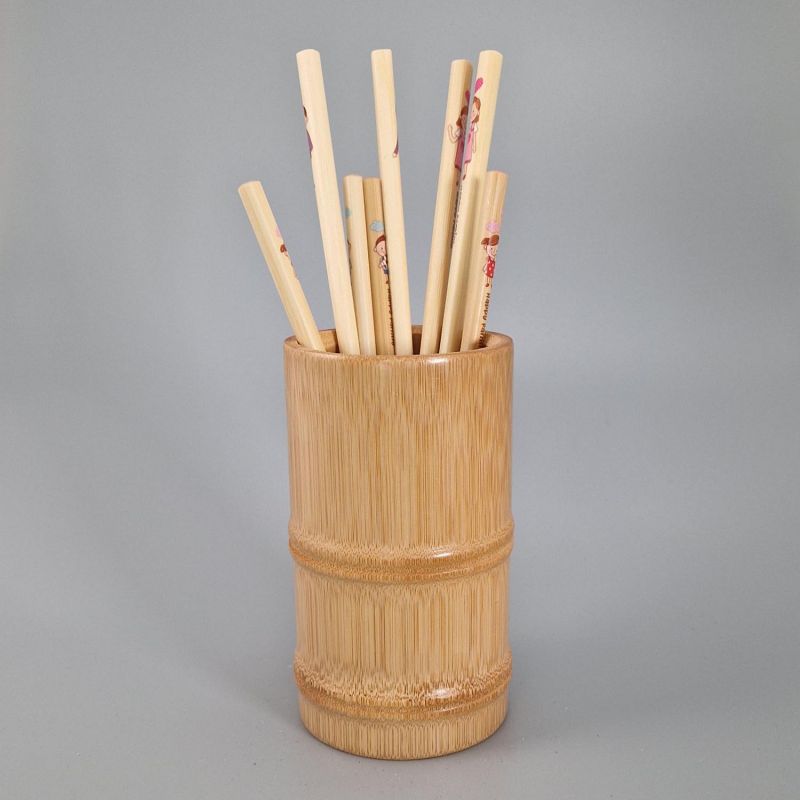 Bamboo storage pot, ZUNDO, 7.5x13.5cm