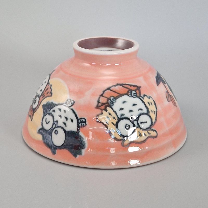 Japanische Reisschale aus Keramik, rosa - FUKURO