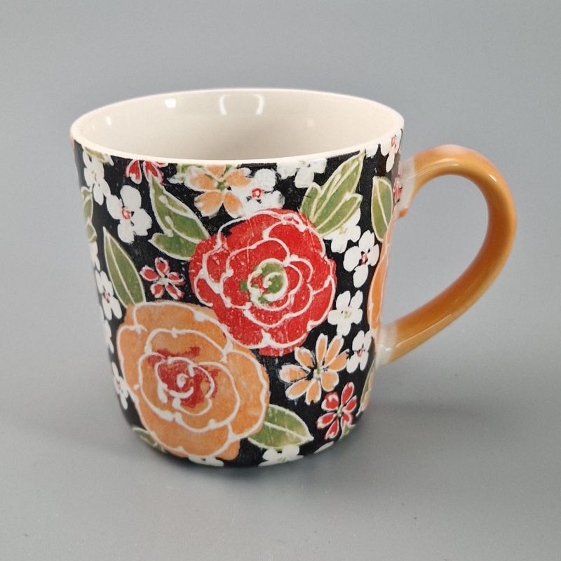 Tazza in ceramica giapponese - Fiori d'arancio -ORENJI IRO NO HANA