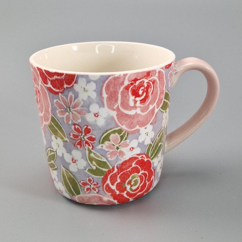 Tazza in ceramica giapponese - Fiori rosa -PINKU NO HANA