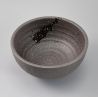 Japanische Keramik Suppenschüssel SUISEI, schwarz
