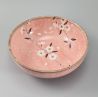 tazón de sopa japonés de cerámica, HIWA, flores