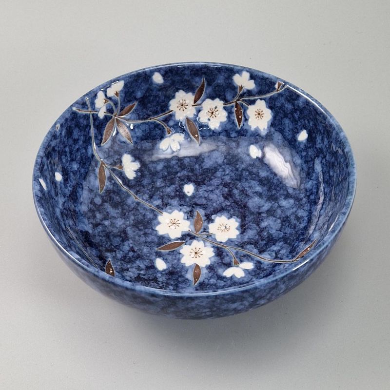 japanese blue bowl cherry blossom sakura HIWA