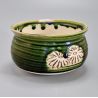 Cooling bowl, MIDORI KIKU, green and chrysanthemums
