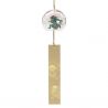 Japanese glass wind bell, FÛRIN, FUJIN RAIJIN