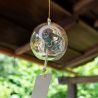 Cloche à vent japonaise en verre, FÛRIN, FUJIN RAIJIN