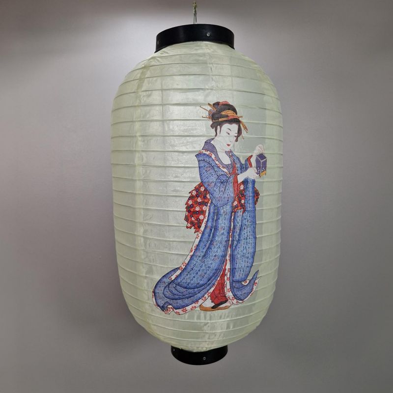 Ceiling fabric lantern, Geisha