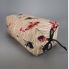 Makura cushion with removable Beige koi carp pattern - KOI - 32cm