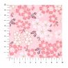 grande feuille papier japonais, YUZEN WASHI, rose, Fleurs de cerisier en pleine floraison