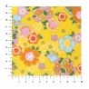 large sheet of Japanese paper, YUZEN WASHI, yellow, Classic flower pattern