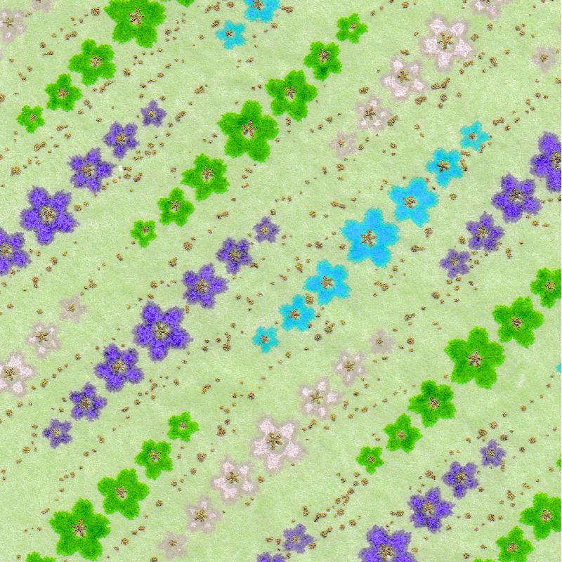 sheet of Japanese paper A4, YUZEN WASHI, green, Flower haze