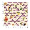 Japanese paper sheet, A4 YUZEN WASHI, scale patterns with toys