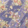 Blatt japanisches Papier, YUZEN WASHI, lila, Blumenstrauß Yoi Kaori
