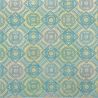feuille papier japonais, YUZEN WASHI, turquoise, cercle et carré Maru to shikaku