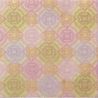 Blatt japanisches Papier, YUZEN WASHI, gelb und rosa, Kreis und Quadrat Maru bis Shikaku