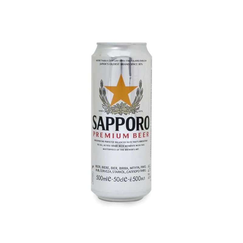 SAPPORO Japanisches Bier in der Dose - SAPPORO PREMIUM DOSE 500ML