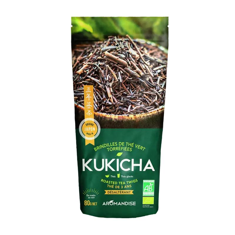 Tè verde biologico bancha hojicha grigliato, 40g - GURRIDO