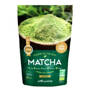 Poudre de thé vert Bio Matcha, grand format, 80g- MATCHA