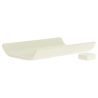 Japanese flat ceramic incense holder, YUKARI, white or brown