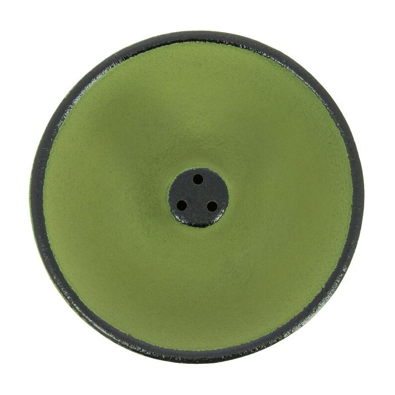 Green cast iron incense burner, IWACHU, fountain