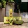 Boîte 50 bâtons d'encens japonais avec son support en céramique, MORNING STAR PINE, parfum pin