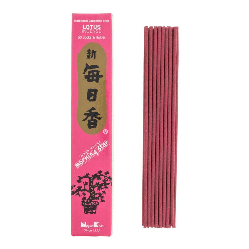  Box of 50 Japanese incense sticks, MORNING STAR LOTUS, lotus fragrance