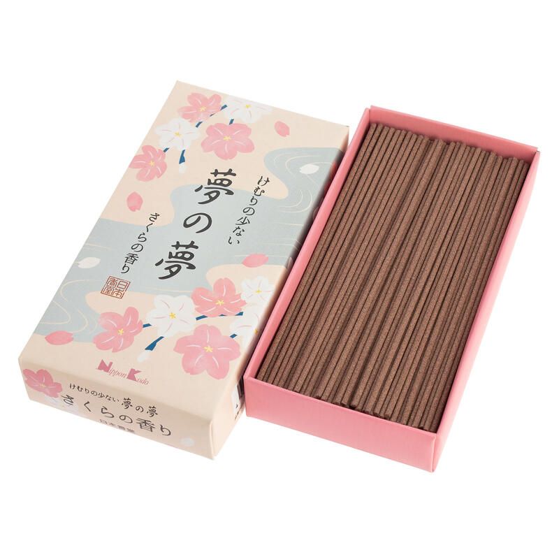 240 Boxed Incense Sticks, YUME NO YUME, Cherry Blossoms