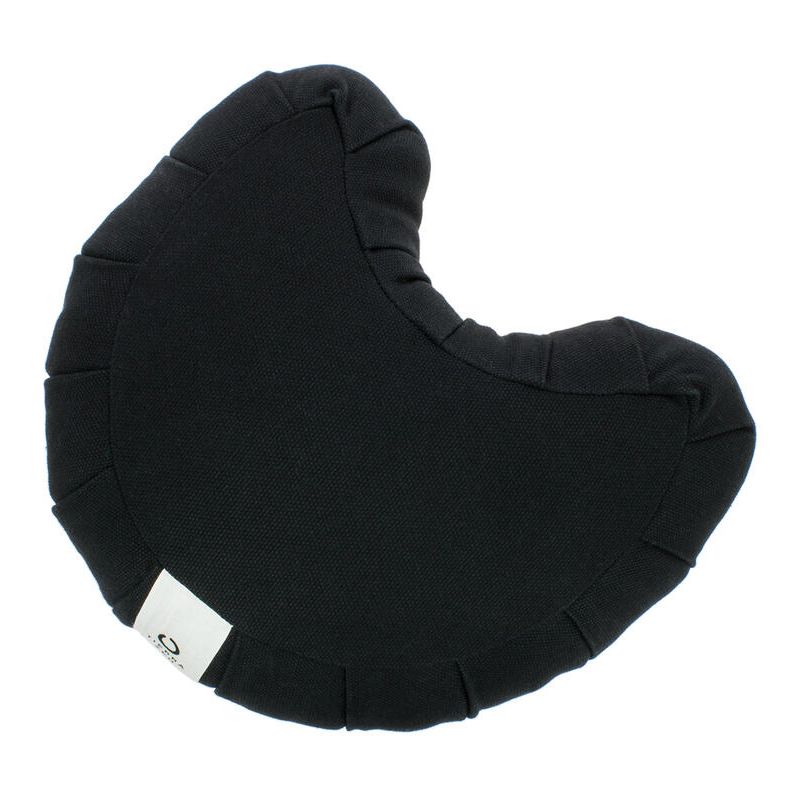 Meditation cushion half moon, black, TSUKI ZAFU