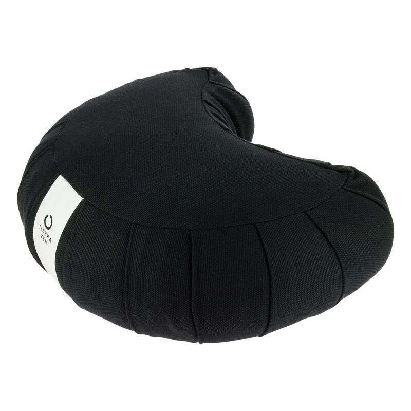 Meditation cushion half moon, black, TSUKI ZAFU