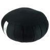 Large round black meditation cushion, ZAFU