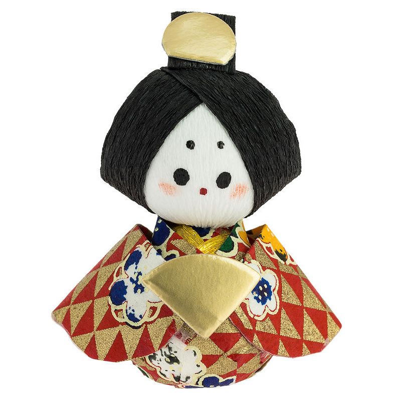 muñeca japonesa de papel - okiagari, OHINASAMA, mujer