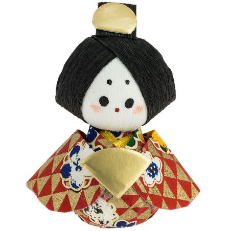 japanische Puppe Okiagari, OHINASAMA, Frau