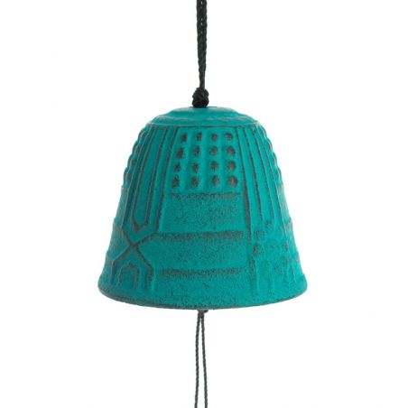 Cloche Feng Shui Furin Iwachu Turquoise 4,5 cm