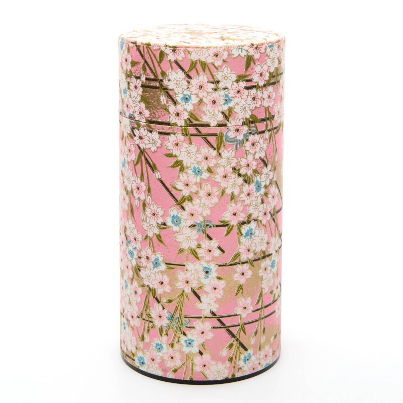 Japanische rosa Teedose aus Washi-Papier - SAKURA 1 - 200gr