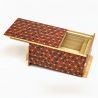 Secret box in traditional Yosegi marquetry from Hakone, ASANOHA, 21 levels