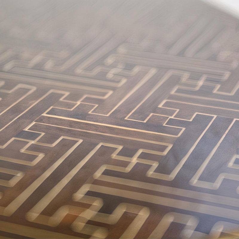 Secret box in traditional Yosegi marquetry from Hakone, SAYAGATA, 21 levels