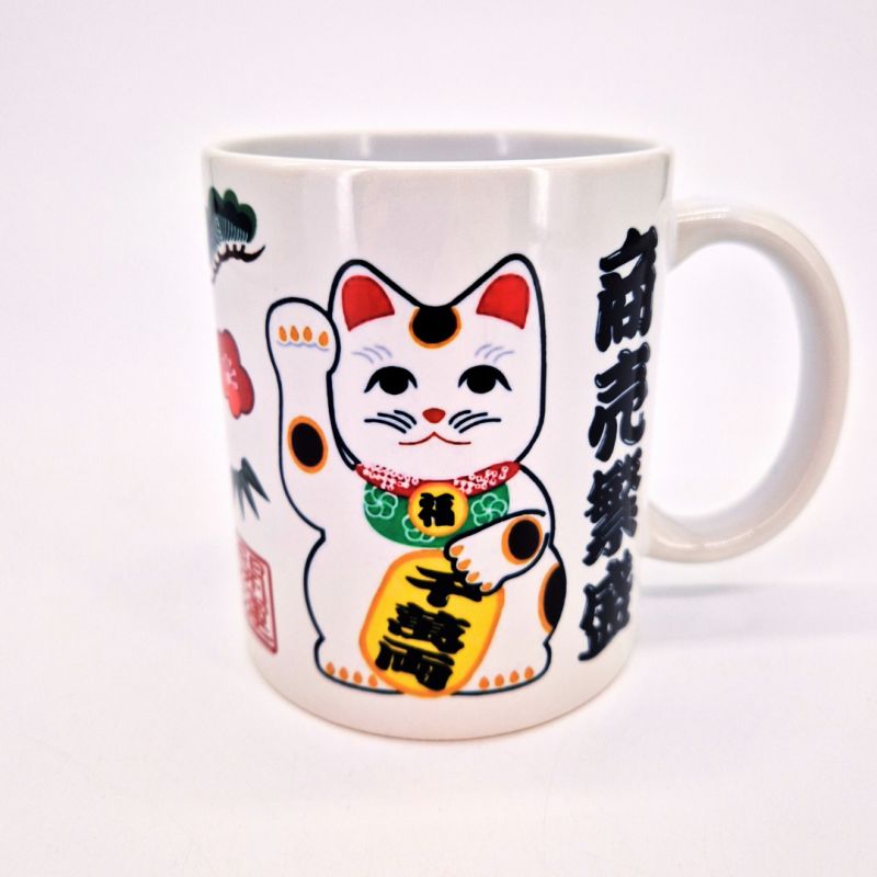 Teetasse aus Keramik mit Henkel, MANEKINEKO