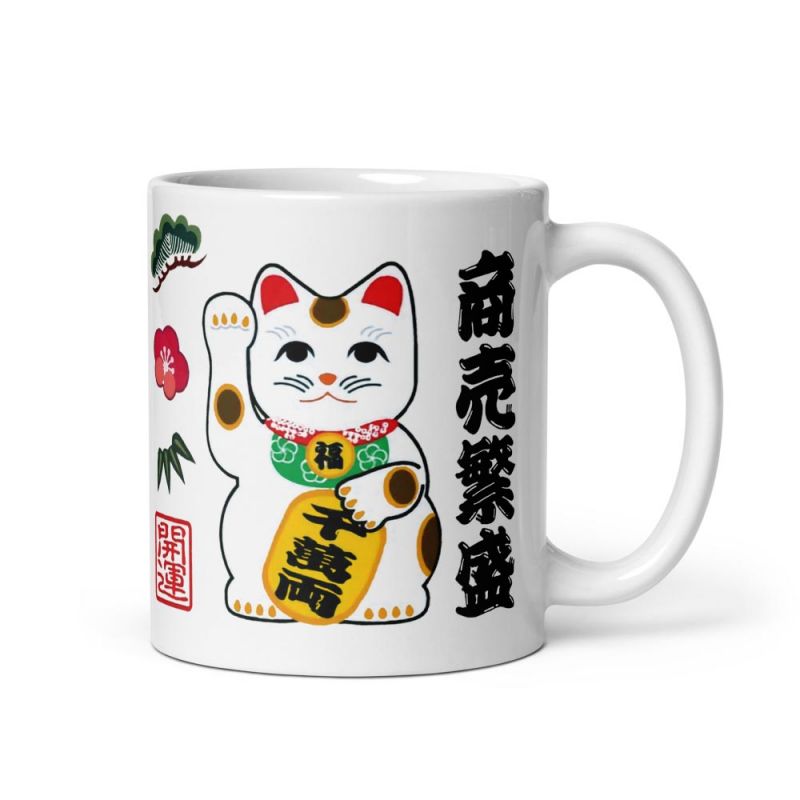 Tasse à thé en céramique avec anse, MANEKINEKO