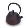 Japanese copper-colored cast iron teapot from Japan, ITCHU-DO HAKEME + trivet