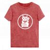 Red cotton T-Shirt, MANEKINEKO 1