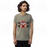 T-shirt in cotone verde scuro, DARUMA