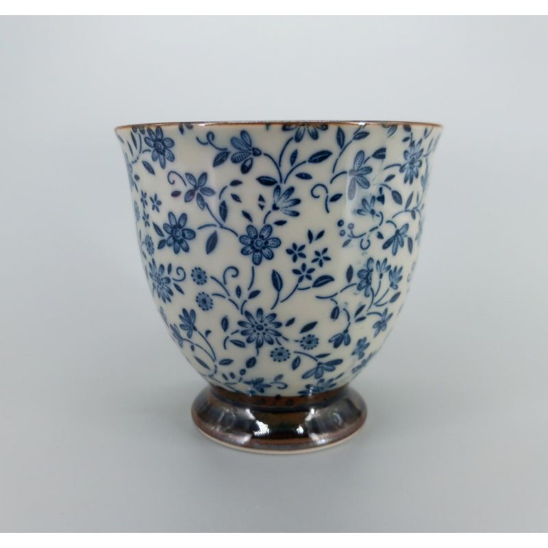 Taza de té japonesa de ceramica, SUÎTO azul