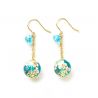 Boucles d'oreilles japonaises- Motif Fleurs de cerisier