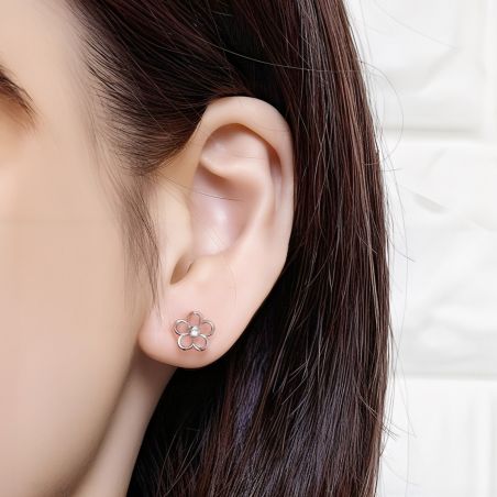 Japanese earrings - Sakura Flower Pattern